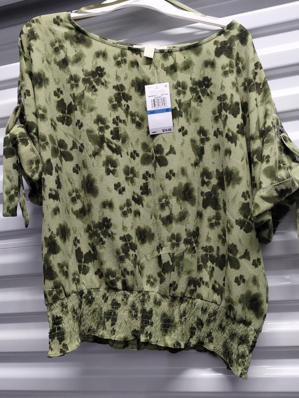 Stunning Green Michael Kors Top  XL